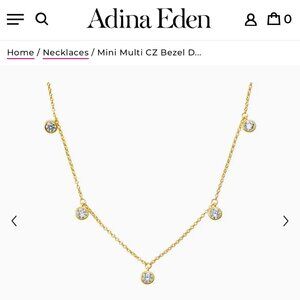 Adina Eden Multi Drop Necklace